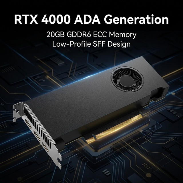 RTX 4000 Ada Generation SFF 20GB GDDR6 Low Profile Workstation Graphics Card GPU