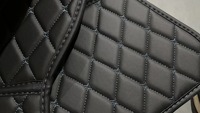 Alfombrilla de Coche de Lujo 5D 7D de Cuero PVC con Diamantes, Alfombrilla para BMW/HONDA/Kia/Tesla