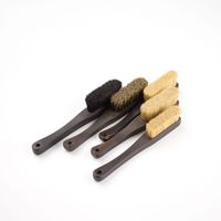 Brosse de nettoyage DIY à poils de sanglier haute densité pour l'escalade, collection puissante pour l'élimination de la poussière et le nettoyage des taches, avec manche ergonomique en bois massif