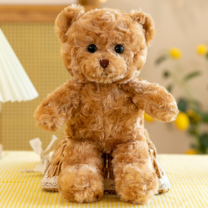 Accogliente stile maglieria personalizzabile 30CM con cappuccio orsacchiotto Idea regalo di compleanno per bambini giocattoli di peluche orso di peluche - Product Image 4