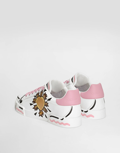 Nuevas Zapatillas Gabbana 2026 de Moda Dolces: Tendencia Primavera Amor Sol Graffiti Cómodas Ligeras con Suela Gruesa y Punta Redonda de Caña Baja - Product Image 3