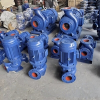 Pompe centrifuge verticale haute efficacité série ISG, pompe électrique industrielle en ligne pour surpression d'eau, pour l'approvisionnement en eau