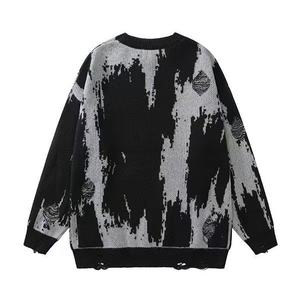 Vente en gros de nouvelles tendances Pull confortable à manches longues de couleur unie à col rond pour hommes pour automne hiver tricots - Product Image 3