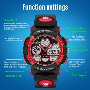 Reloj Deportivo SHUAIKE 936 para Niños, Movimiento Japonés, Resistente al Agua 5 ATM, Analógico Digital, Redondo, de Plástico, Moderno, Venta al Por Mayor - Product Image 3
