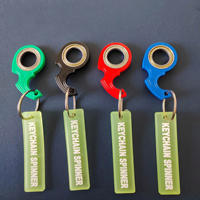 Tragbarer Schlüsselanhänger Spaß-Spielzeug Karambit Spinner 2. Generation Fingerspitzen-Spinner Abnehmbarer Fluoreszierender Schlüsselanhänger