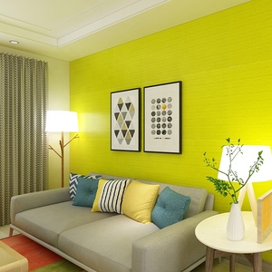 Carrelage mural en mousse de brique 3D, 2 pièces, bon marché, vente en gros, pour <span class=keywords><strong>papier</strong></span> <span class=keywords><strong>peint</strong></span> élégant de bureau - Product Image 3