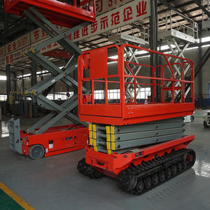 Plataforma de Trabajo Aérea Eléctrica sobre Orugas en Oferta, 10m 12m 14m, Autopropulsada, Plataforma Elevadora Hidráulica de Tijera sobre Orugas, Precio - Product Image 2