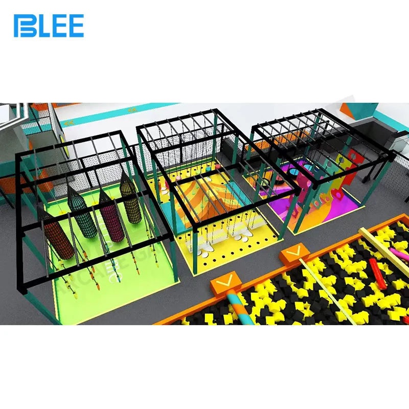 Perlengkapan taman trampolin dewasa olahraga dalam ruangan 1200sqm olahraga dalam ruangan untuk tempat bermain dalam ruangan
