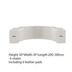 Tabouret pliant télescopique en papier, fabrication directe d'usine, sangle en papier accordéon, canapé rembourré en cuir, tabouret pliant portable multi-personnes - Product Image 6