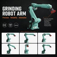 Brazo robótico de acero inoxidable para soldadura y pulido, robot de pulido para artículos sanitarios, robot de desbarbado y pulido flexible de 6 ejes