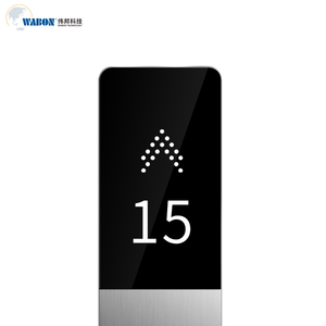 Bên ngoài đoạn mã <span class=keywords><strong>LCD</strong></span> thang máy lop với nút cơ khí, chân tóc thép không gỉ - Product Image 2