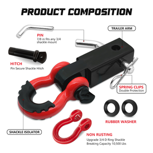 Ambull Giá Rẻ Giá Phổ Tự Động Thép Trailer Phía Sau Hitch 4X4 Sắt Kéo Các Bộ Phận Trailer Hitch Receiver Trục Móc Bộ Dụng Cụ - Product Image 3