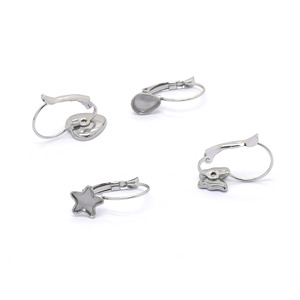 Stainless Steel <b>Earring</b> <b>Hooks</b> Teardrop Butterfly Heart Star French Buckle Jewelry Findings 304 Metal DIY Accessories - Product Image 5