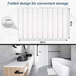 60*39cm Tapis de salle de bain en pierre absorbant pliable en diatomite de qualité alimentaire de haute qualité pour chiens et salle de bain - Product Image 4