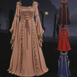 Disfraz Medieval Gótico de Halloween, Chaqueta con Vendajes, Mangas con Volantes, Sudadera Unisex Estilo Victoriano, para Carnaval, Fiesta, Navidad, TV, Cine - Product Image 2