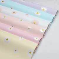 Papier d'emballage pour bouquet de fleurs imprimé marguerite coréenne, imperméable, fournitures pour fleuristes, vente en gros