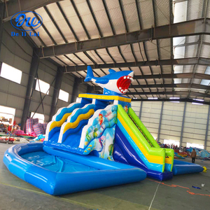 Grand toboggan aquatique gonflable mobile pour enfants, équipement de parc aquatique extérieur, défi aquatique pour <span class=keywords><strong>piscine</strong></span>, fabricant - Product Image 3