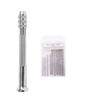 Mini perceuse à percussion 0,5-3,2 mm, modèle noix, acier au carbone, carbure multicouche TiCN/TiN, perceuse à main à torsion personnalisée