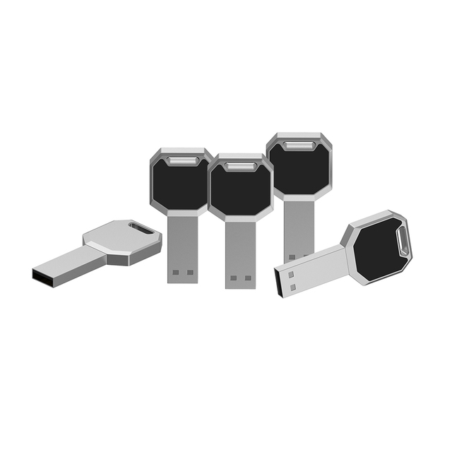 High Quality Key Shape Memory Stick 2.0 3.0 Waterproof Metal Usb Flash Drive Business Gift Pen Drive Custom logo