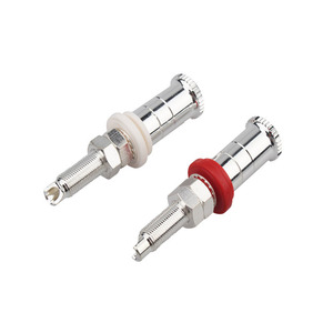 OEM gümüş plaka bağlama sonrası terminali hoparlör kablosu konektörü kadın Jack priz adaptörü HIFI aksesuarları - Product Image 1