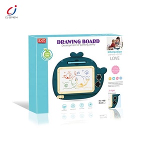 Produttori di Chengji all'ingrosso giocattolo di apprendimento precoce per bambini set di pittura <span class=keywords><strong>balena</strong></span> di plastica tavolo da disegno magnetico per i bambini - Product Image 5