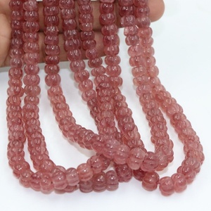 Stobary Jewelry High Quality Wholesale Natural <b>Pink</b> Color Gemstone 4.5-10MM Round Brilliant Cut Color Play for <b>Pen</b> Beads - Product Image 2