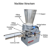 Machine à former des gyoza japonais de table, machine à former des empanadas, des boulettes et des potstickers frits, presse à empanadas, machine à faire des samosas