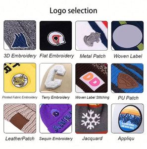 Design Custom Beanie Hat Winter Knitted Hats Embroidery with Logo Solid Color Unisex Warm Knitted Hat - Product Image 5