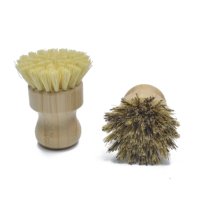 Brosse à vaisselle en fibre de bambou naturelle de qualité supérieure, brosse à casseroles en bois, best-seller