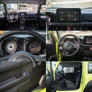 Suzuki Jimny d'occasion 3 portes Hardtop SUV tout-terrain Vert Citron Toit Noir 4 places Conduite à gauche Essence - Product Image 5