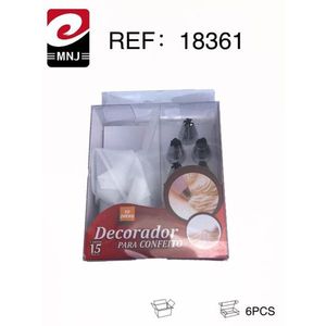 Decorador Para Confeito 6Pcs Piping Bag And Tips Cake Decorating Kit - Product Image 3