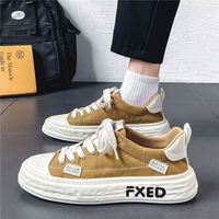 Chaussures décontractées basses en toile respirantes pour hommes, style étudiant tendance, faciles à assortir, chaussures en toile légères, design sportif, chaussures décontractées