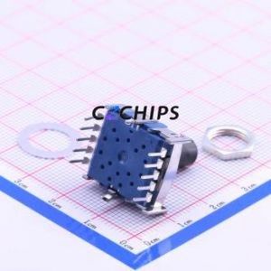 SRBV131803 Rotary Switch Through hole Component (THT) Switch 3 Flat Type PC Pin Non-Short Circuit - Product Image 2