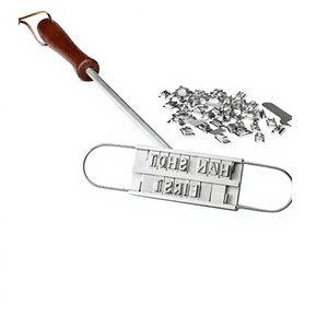 Juego <span class=keywords><strong>de</strong></span> herramientas <span class=keywords><strong>de</strong></span> estampado en caliente <span class=keywords><strong>de</strong></span> metal DIY con 55 letras <span class=keywords><strong>para</strong></span> marcar carne <span class=keywords><strong>de</strong></span> asar, bistecs y nombres, con mango <span class=keywords><strong>de</strong></span> madera, utensilios <span class=keywords><strong>de</strong></span> cocina - Product Image 1