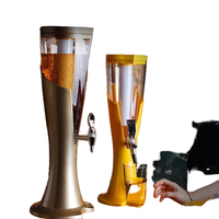 Nouvelle tour à bière grande capacité 3L, distributeur de boissons détachable pour bar, KTV, fête, usage commercial avec robinet