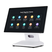 Бизнес-система POS с двумя экранами, Wi-Fi 6, 15,6 дюйма, Windows 11, NFC, для ресторанов
