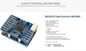 Controlador <span class=keywords><strong>de</strong></span> Vuelo MATEKSYS F405-WMO STM32F405 Dual BEC AT7456E OSD Blackbox 10 PWM para Avión RC FPV <span class=keywords><strong>de</strong></span> Ala Fija y Dron - Product Image 4