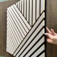 Panneau acoustique décoratif en PET, forme irrégulière, insonorisant, géométrique 3D, facile à nettoyer