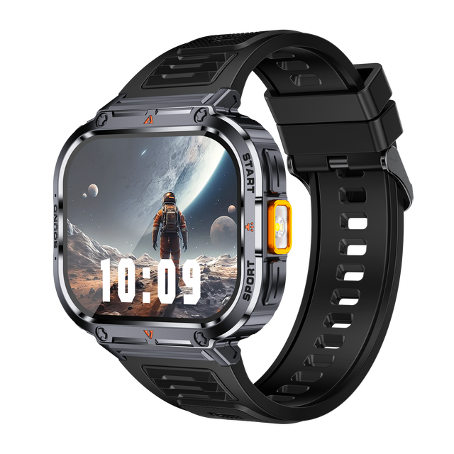 Outdoor GPS Sports Smartwatch 2.0 Inch BT Call LED 410mAh Long Battery Life SOS Compass IP68 Waterproof Men Smart Watch