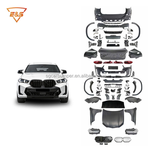 Kit de Carrocería al Por Mayor para <span class=keywords><strong>BMW</strong></span> <span class=keywords><strong>X6</strong></span> Serie E71 (08-14), Actualización a Estilo G06 MT <span class=keywords><strong>2023</strong></span>+, Parachoques con Luces y Capó - Product Image 1