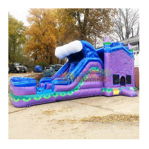 Castillo Inflable para Niños, Casa de Brinco Inflable con Tobogán, Brincolines Combinados, Castillo Hinchable - Product Image 1