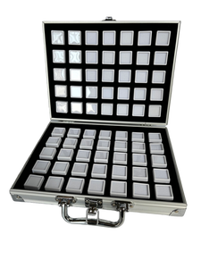 Boîte de diamant en <span class=keywords><strong>pierre</strong></span> nue Affichage des échantillons de diamants Stockage Transparent en plastique acrylique boîte ronde anneau visage jouer exposition de bijoux wi - Product Image 2