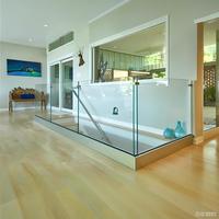 Balustrade en acier inoxydable 304 SJBT, garde-corps de balcon en verre trempé, designs de balustrades et rampes d'escalier en verre pour terrasse
