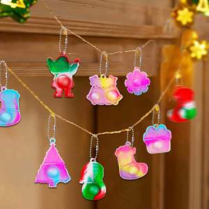 Custom Fidget <b>Toys</b>-Christmas Themed Stress Relief Keychains, Mini Bubble - Pressing <b>Mochi</b> <b>Toys</b> - Product Image 3