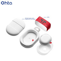 Boîte moulée en pâte de cellulose haut de gamme anti-statique personnalisée pour écouteurs Bluetooth TWS dans l'électronique, 100 % recyclée et biodégradable