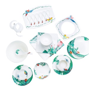 Bán buôn phương Tây gốm 40 cái Bộ đồ ăn nhà hàng món ăn và tấm sứ đặt bữa ăn tối cho 6 người - Product Image 1