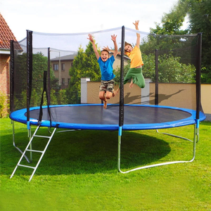 Assemblage facile Trampoline de haute qualité avec <span class=keywords><strong>filet</strong></span> de sécurité et rembourrage à ressort pour l'amusement et le fitness des enfants en intérieur et en extérieur - Product Image 1