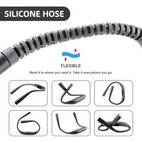Lampe de lecture suspendue flexible pour cou LED portable 3 Modes Soins des yeux avec corps PC au design moderne rechargeable de type C pour chambre à coucher