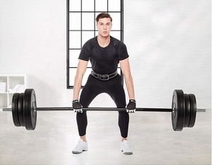 Ceinture de sécurité de gymnastique rembourrée en mousse de vachette de 2025 Offre Spéciale ceinture d'haltérophilie en cuir véritable de 4 pouces équipement de Fitness en gros - Product Image 6