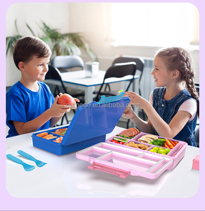 Lonchera Bento Portátil Ligera y Hermética <span class=keywords><strong>con</strong></span> Logotipo Personalizado, <span class=keywords><strong>con</strong></span> Tenedor y Cuchara para Niños Escolares - Product Image 5